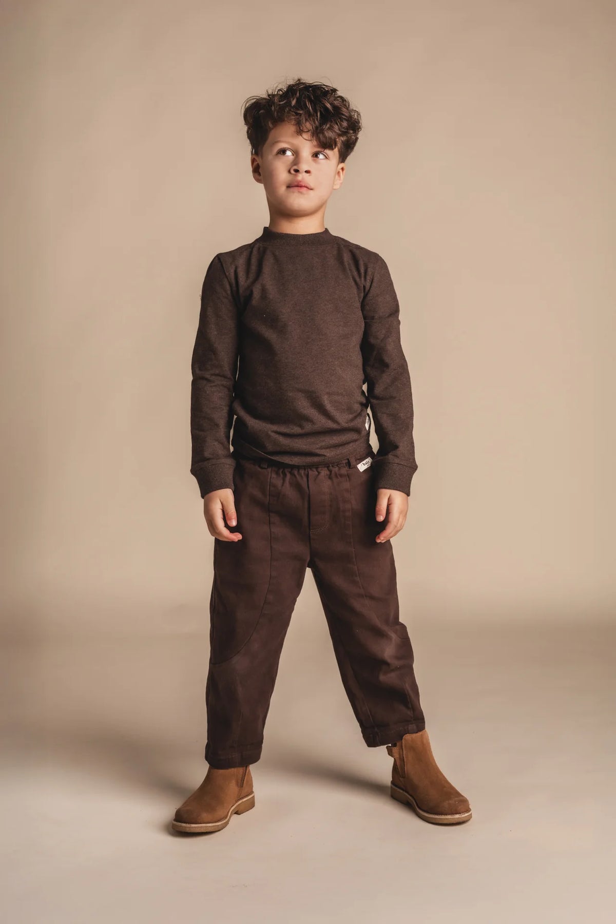 Stoney Long Sleeve T-shirt | Brown Choco