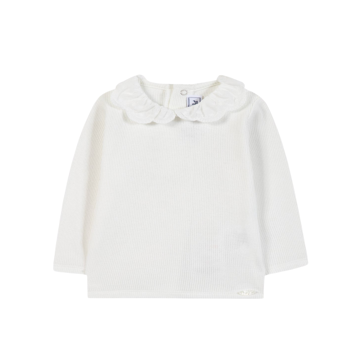 Noel Ruffle Collar Sweater | Ecru