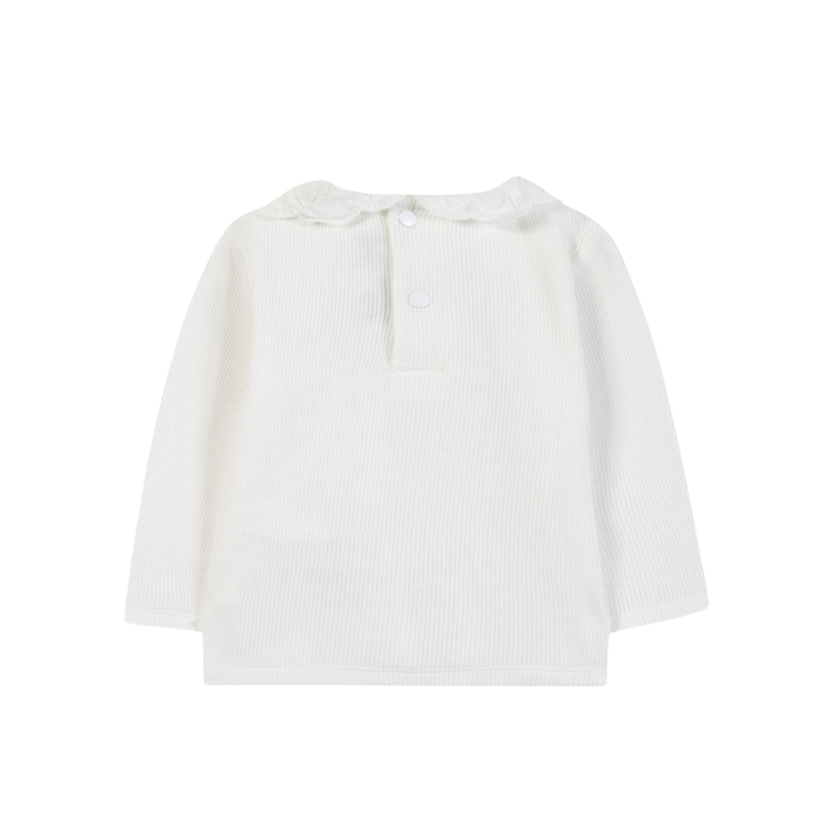 Noel Ruffle Collar Sweater | Ecru