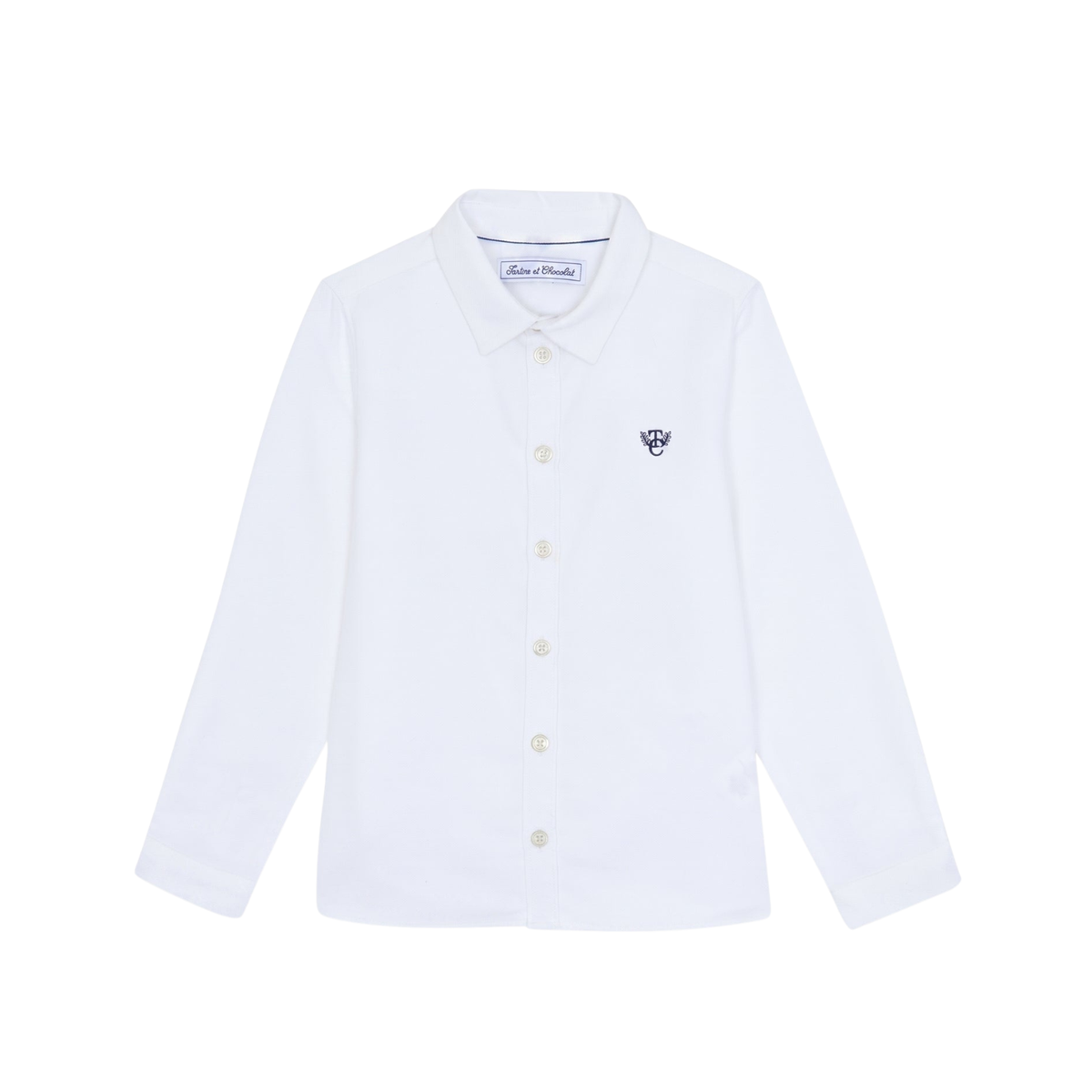 Monogram Cotton Shirt | White