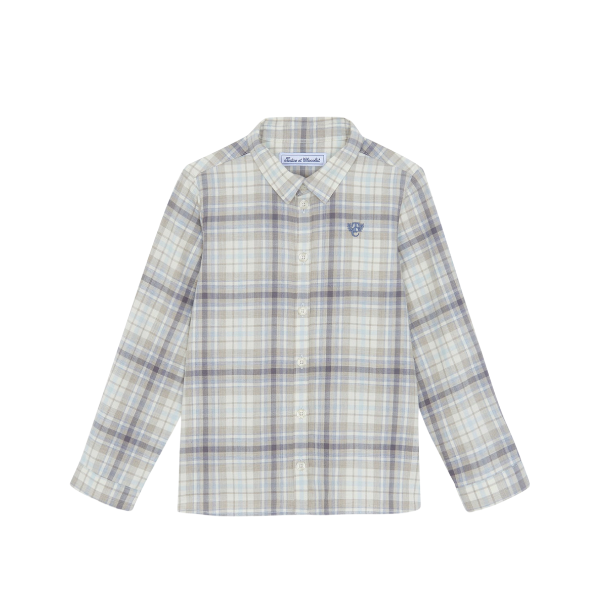 Cotton Check Shirt | Mocha