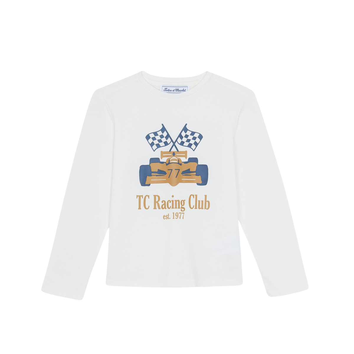Racing Club Printed T-shirt | Mustard