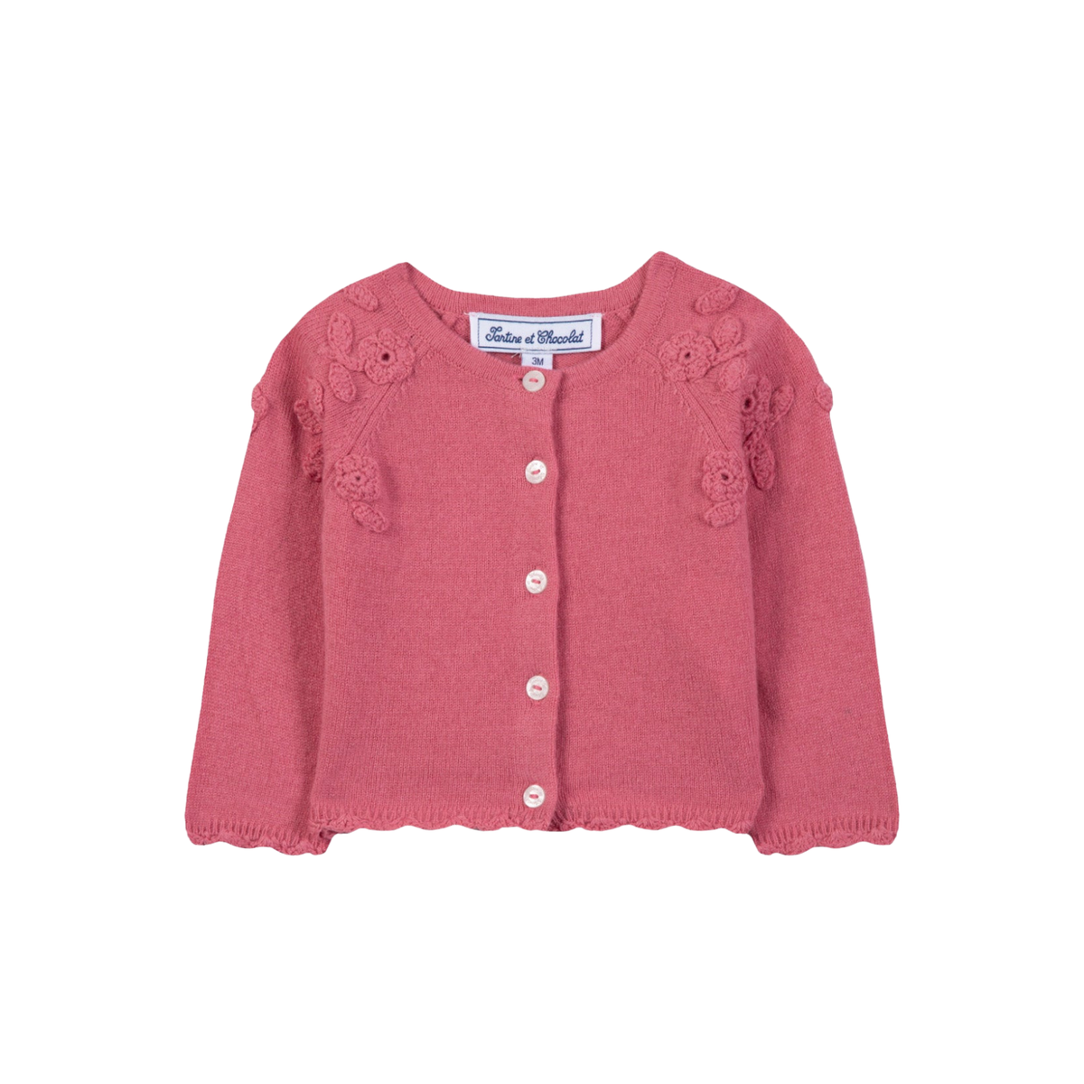 Floral Wool Cardigan | Peony