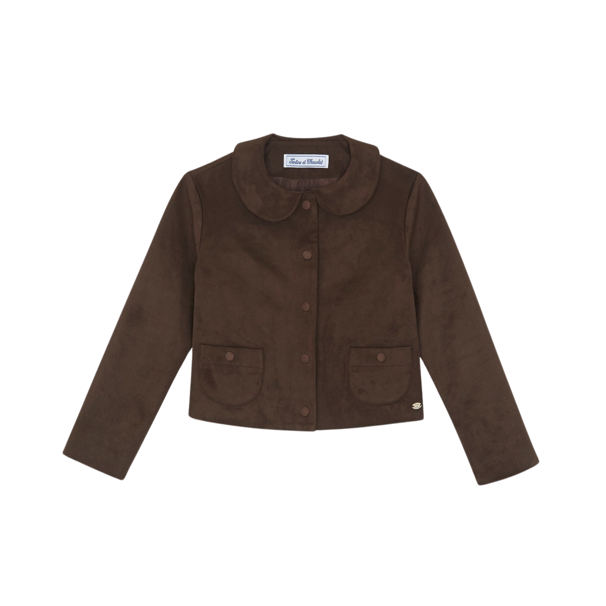 Peter Pan Collar Jacket | Brown