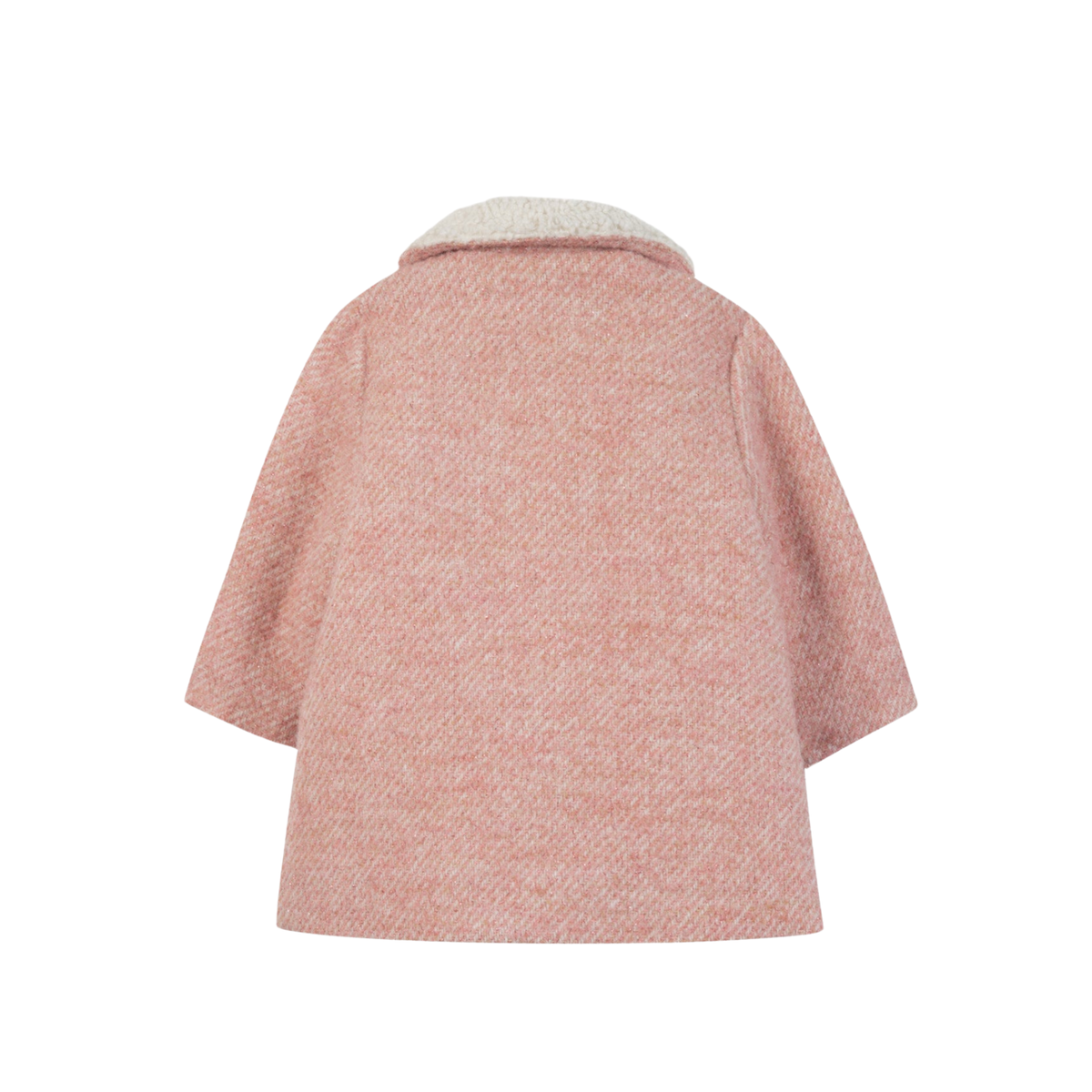 Faux Fur Collar Coat | Rose