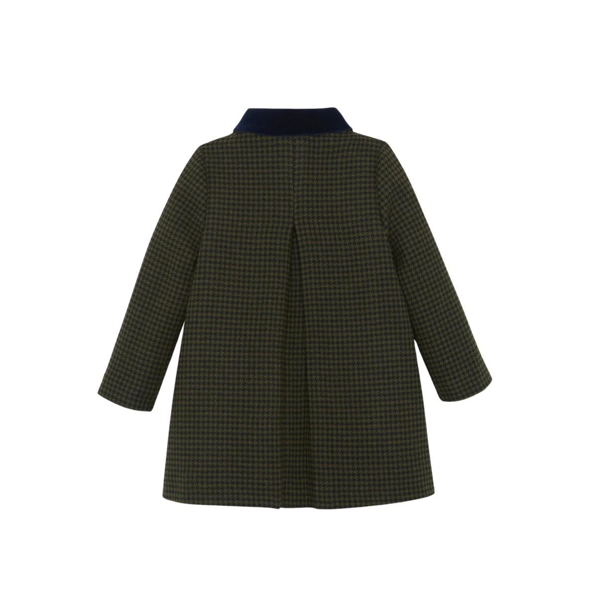 Puppytooth Wool Coat | Olive