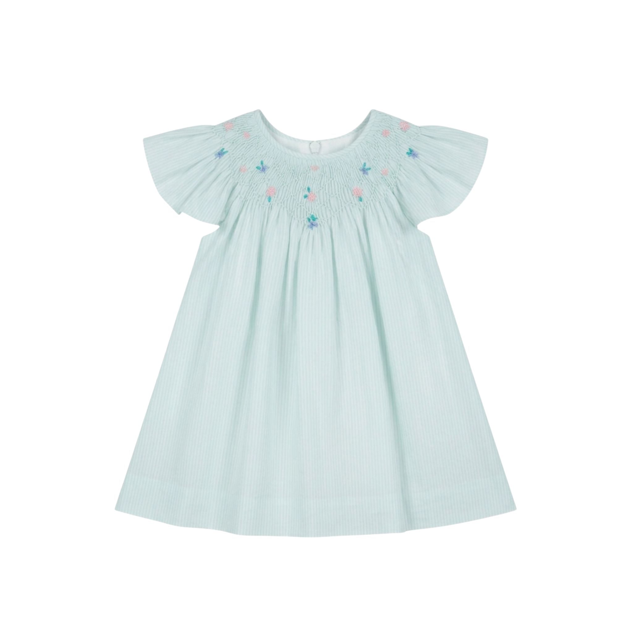 Smocked Embroidery Dress | Opaline