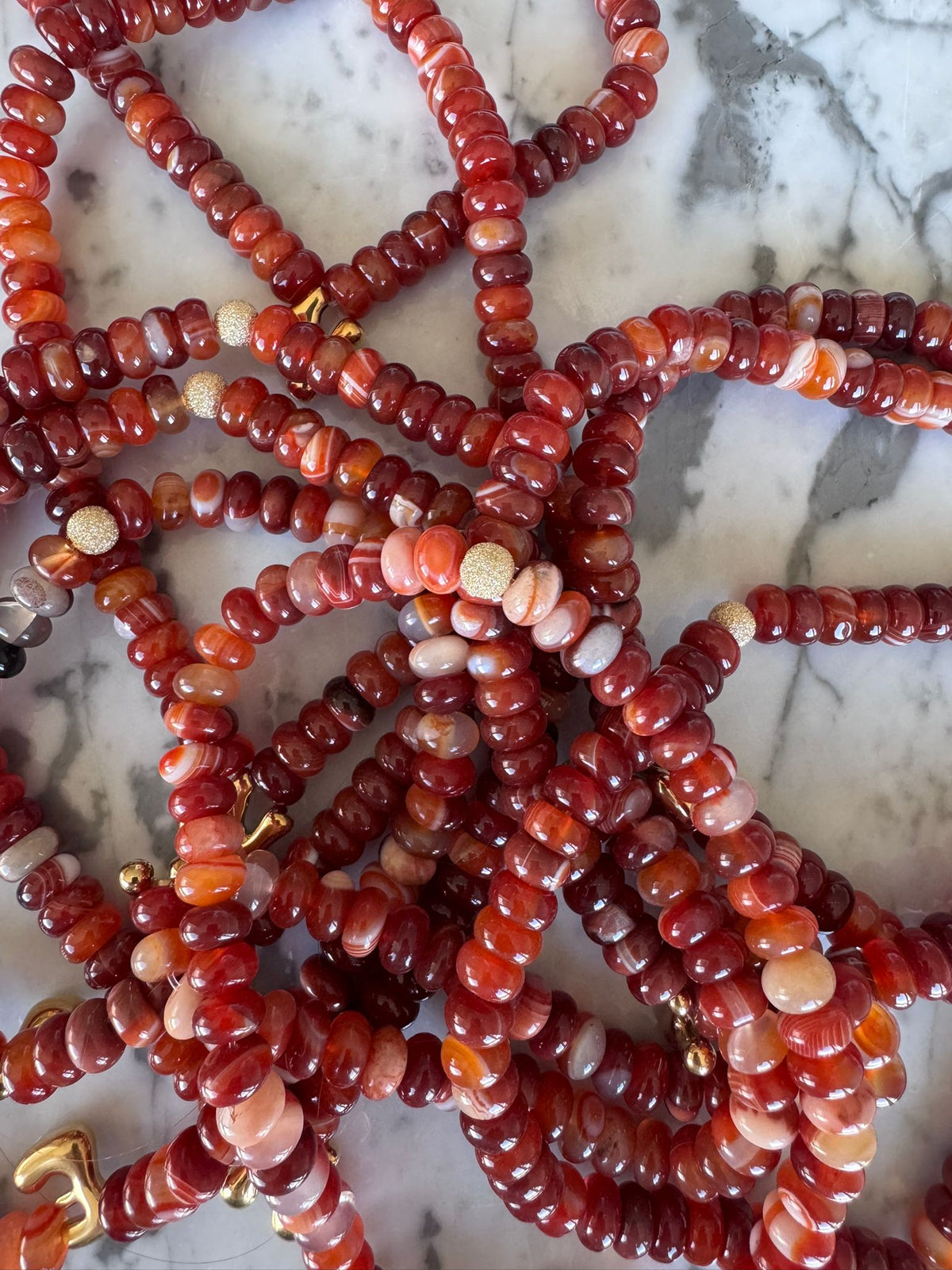 Initial Necklace | Terracotta Glow