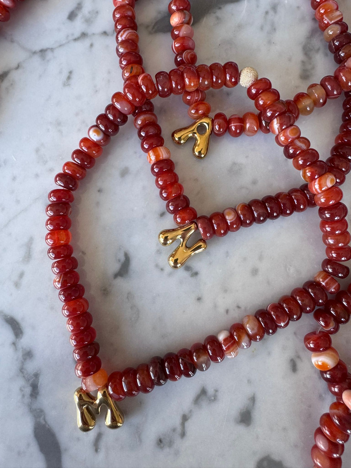Initial Necklace | Terracotta Glow