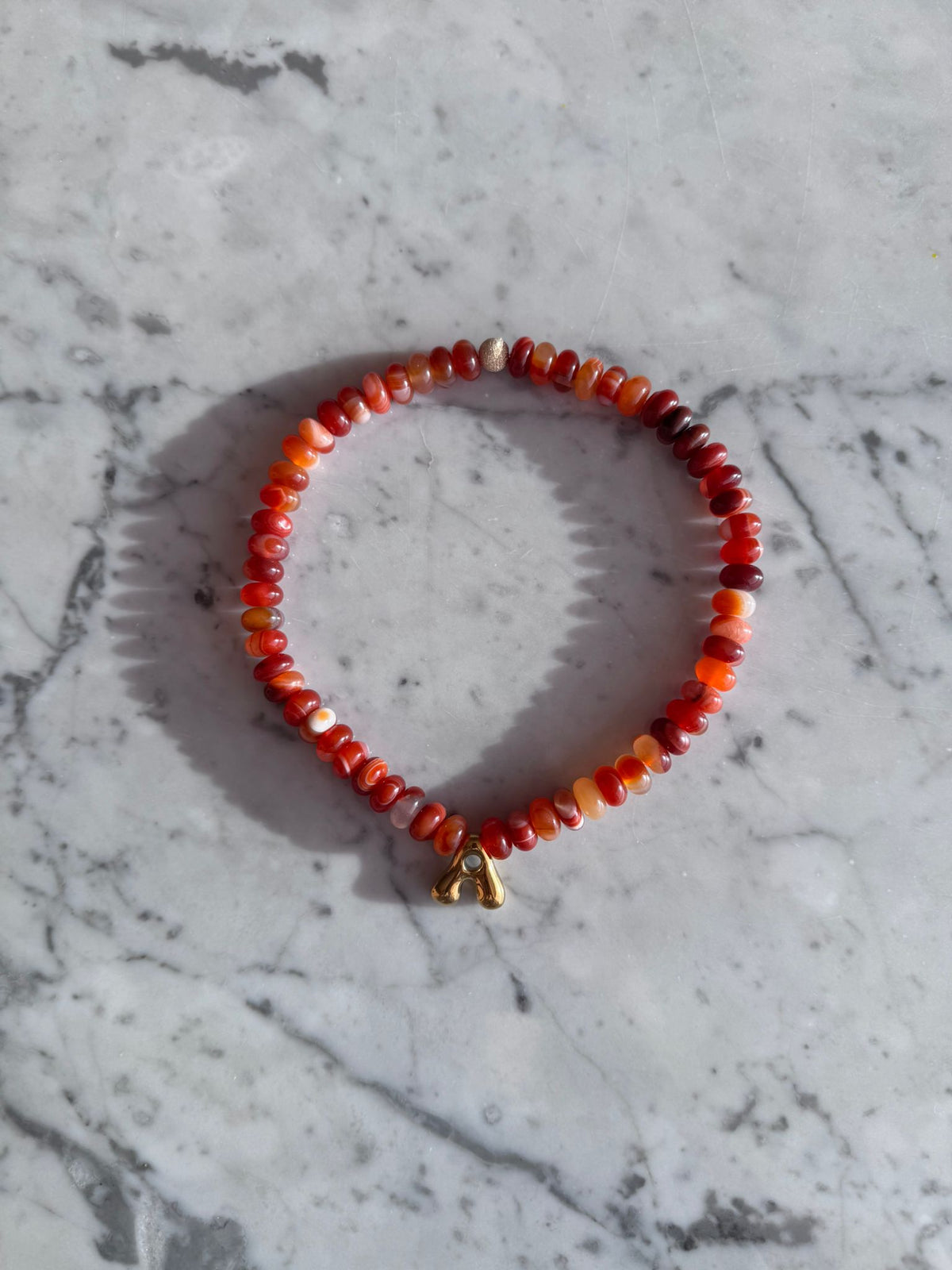Initial Necklace | Terracotta Glow