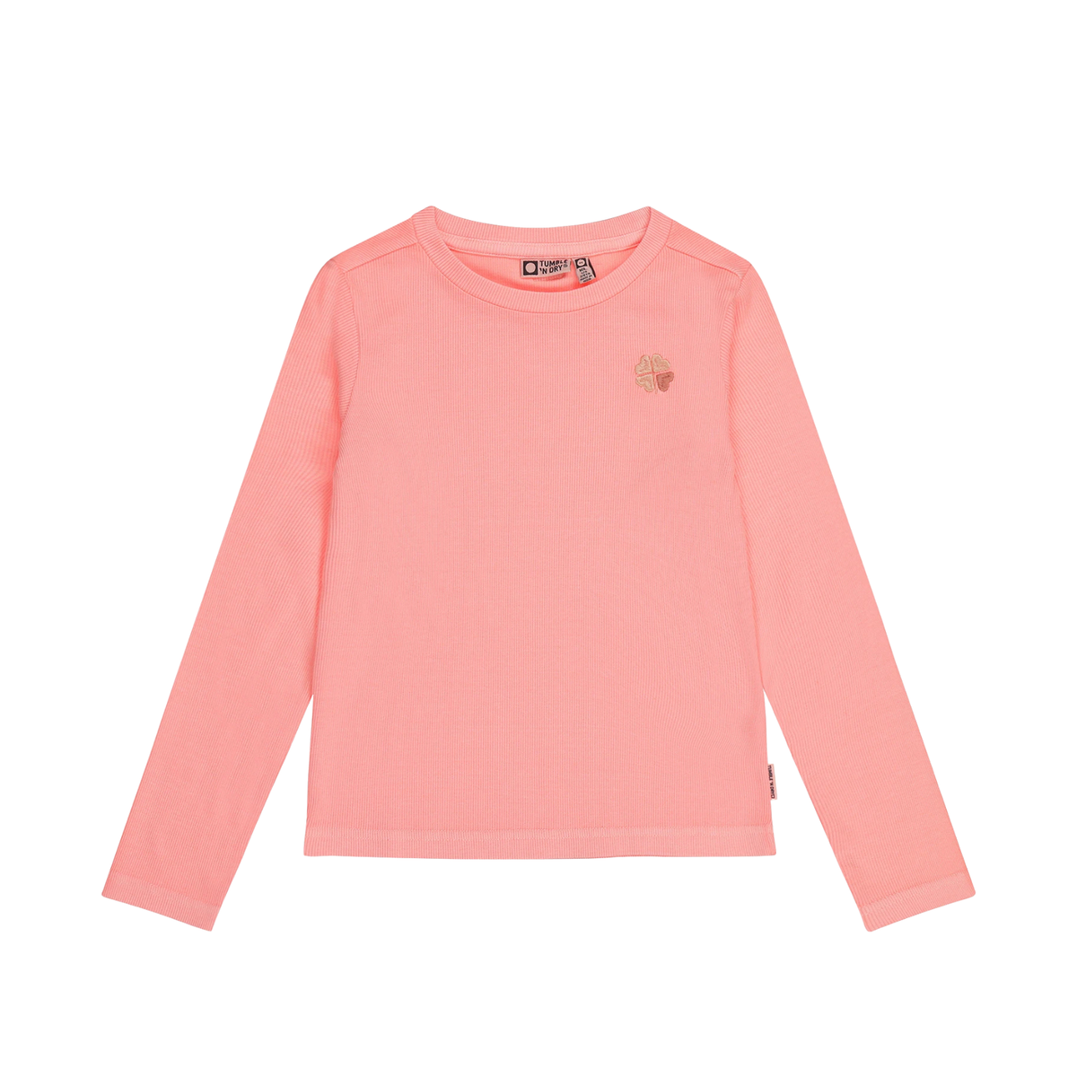 Zoe Longsleeve T-shirt | Bright Coral