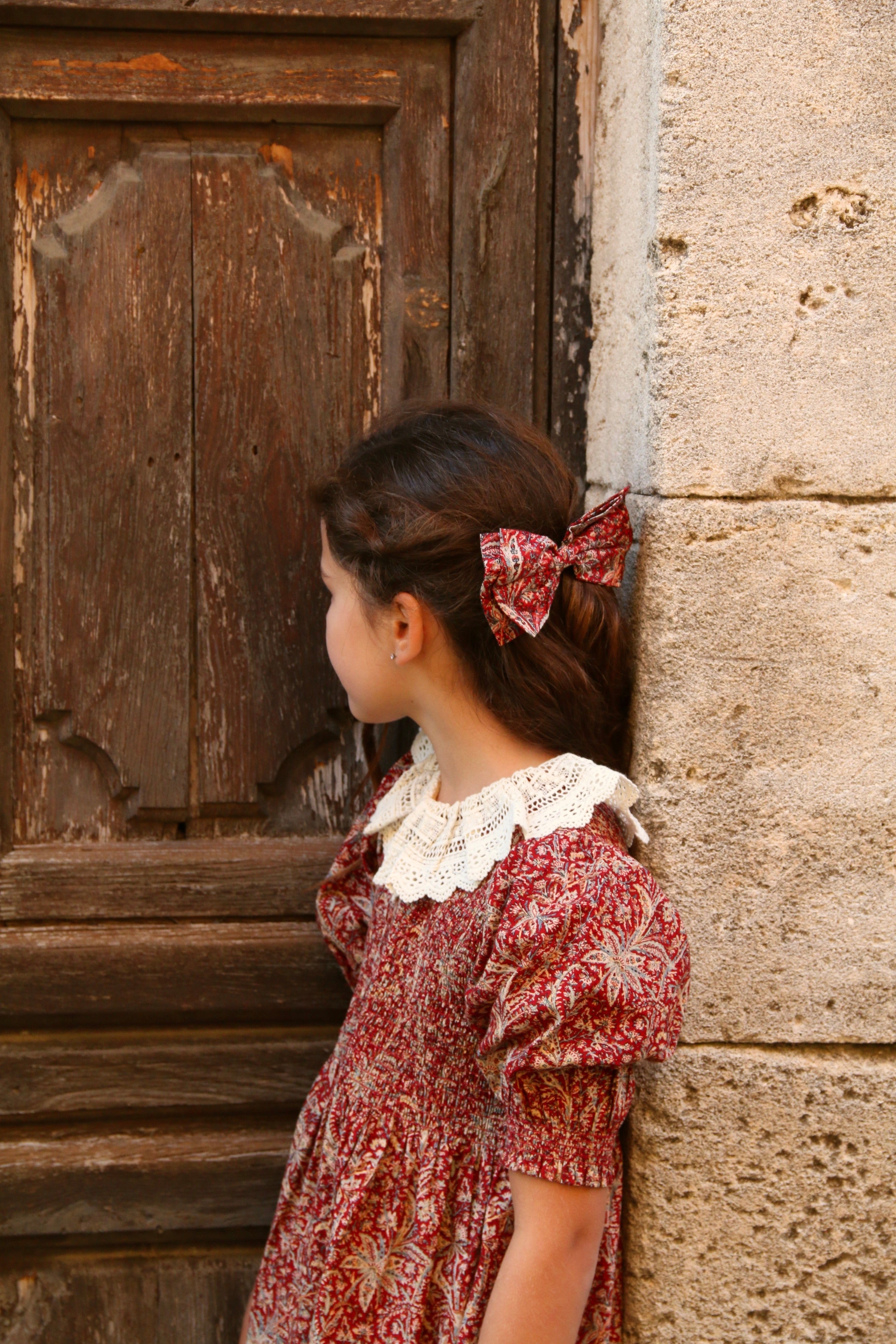 Dress with Hair Clip | Cashmere