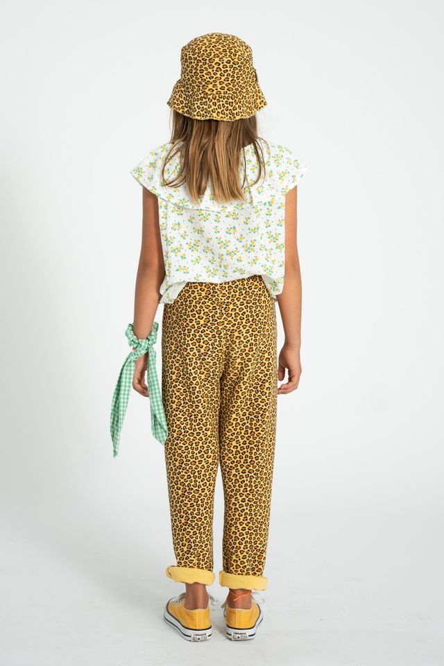 Animal Print Hat | Mustard