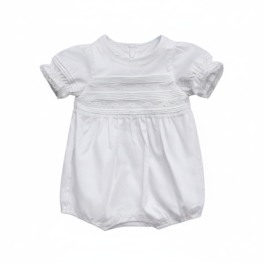 Ruffled Baby Jumpsuit | Ecru