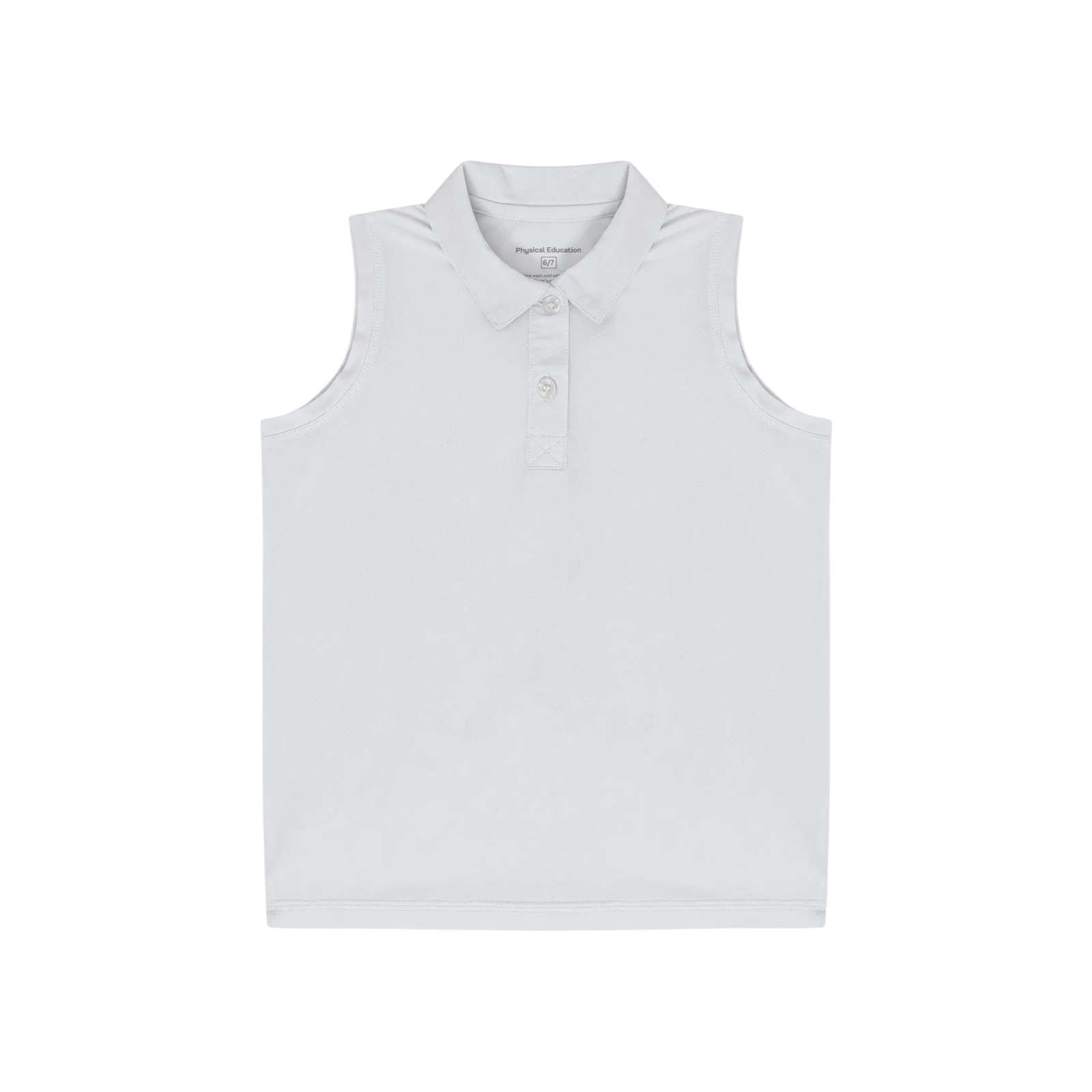 Sleeveless Polo | White