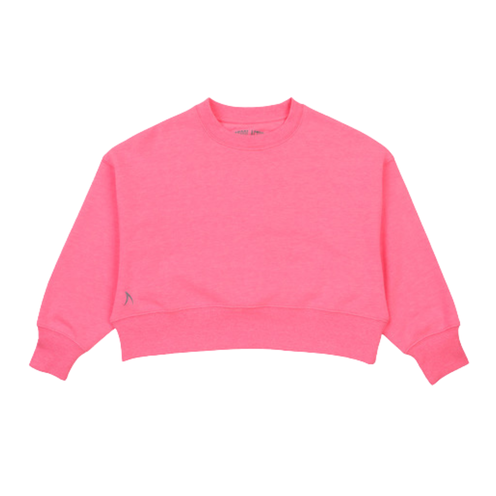 Cropped Crew Neck Jumper - Watermelon