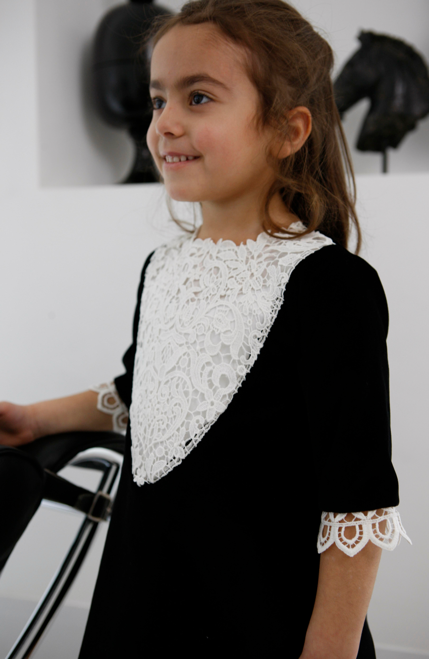 Olimpia Velvet Dress | Black