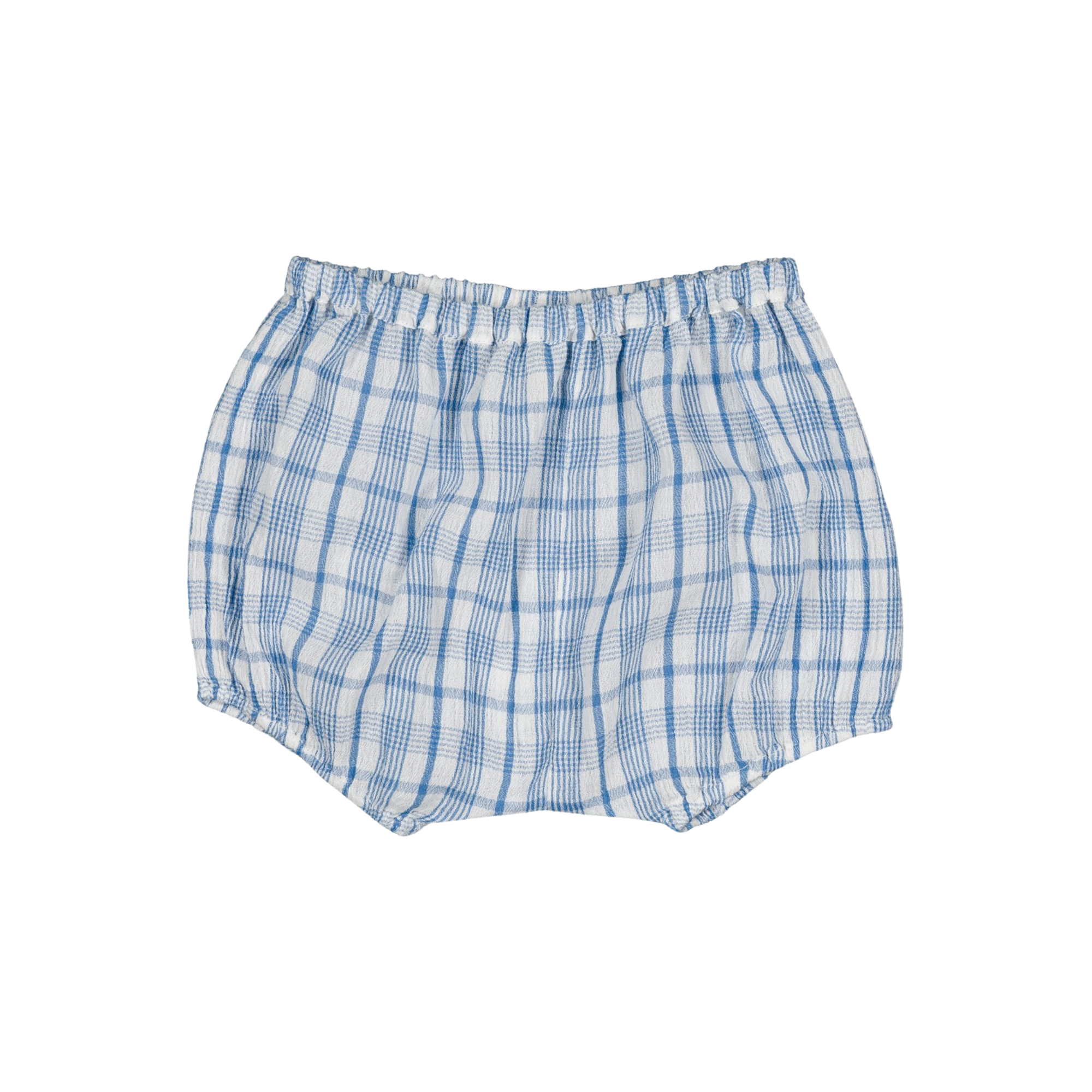 Oncle Baby Set Crepe Check | Blue