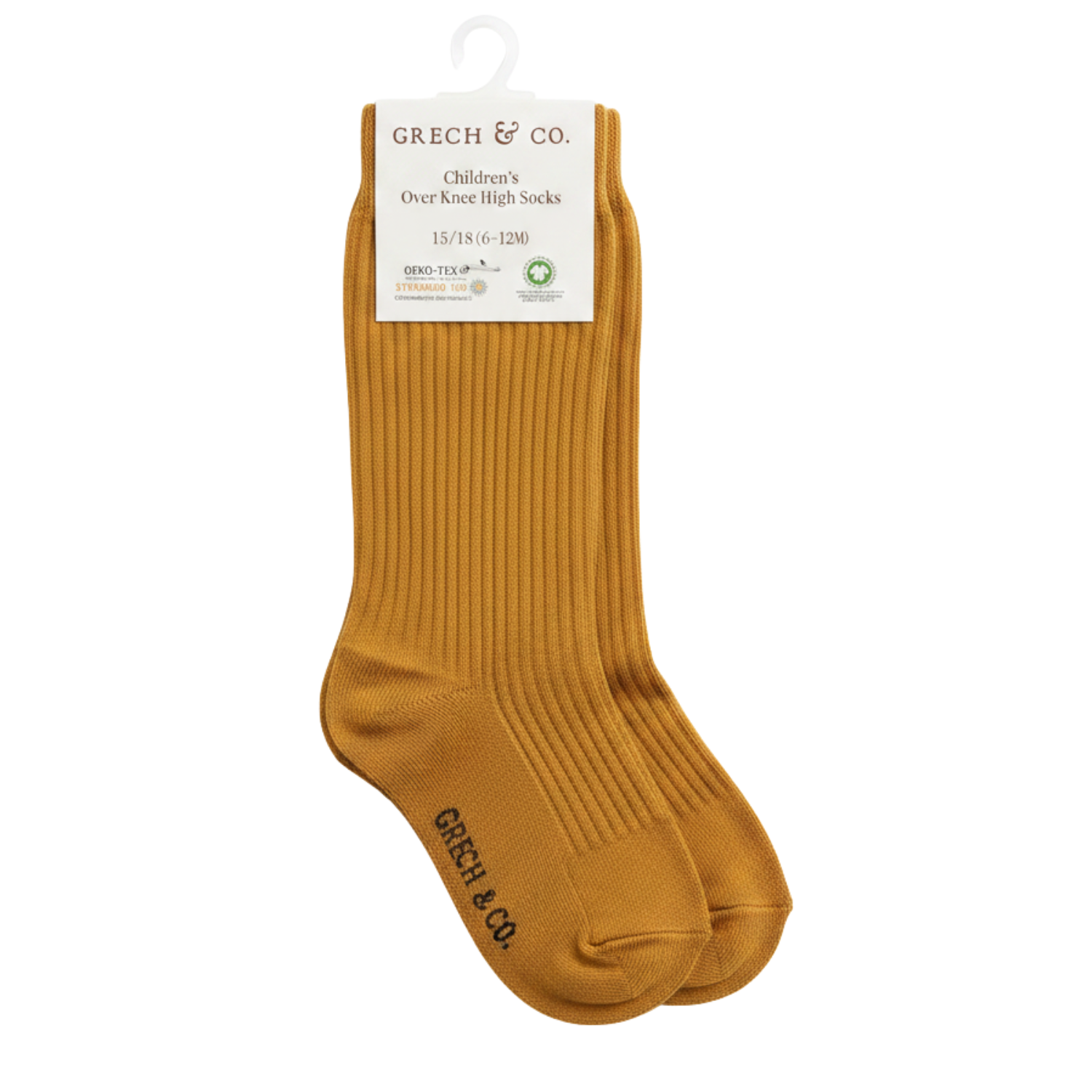 Organic Cotton Knee High Socks - Golden