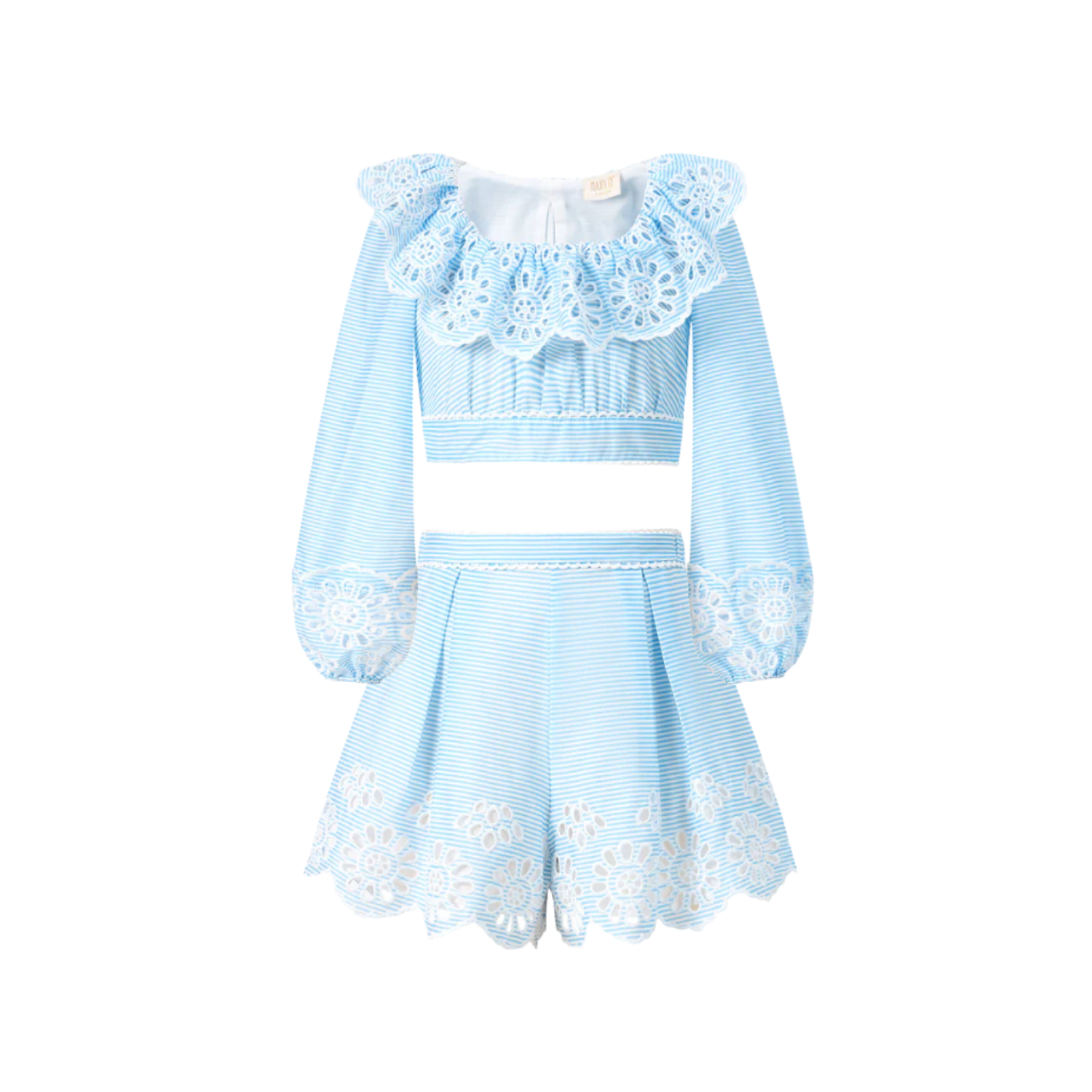 Harley Embroidered Shorts Set