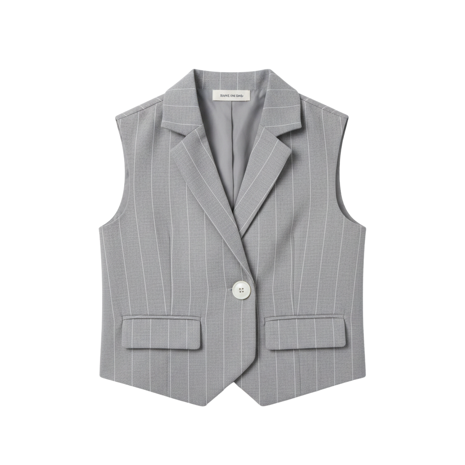 Tanana Waistcoat | Grey Stripes