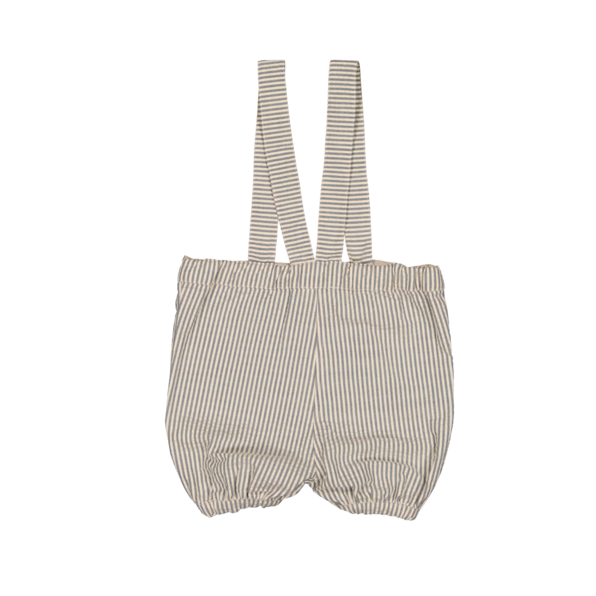 Olive Bloomer | Fine Blue Stripes