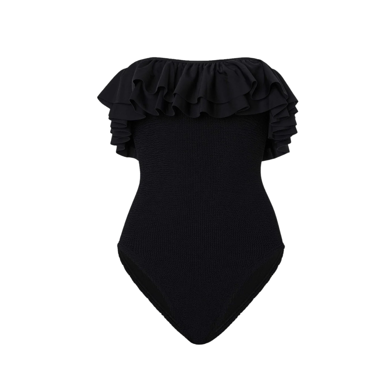 Womens Eloise Frill Swim | Black