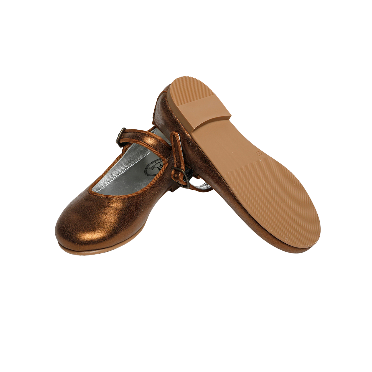 Angelica Buckle Shoes | Metallic Copper