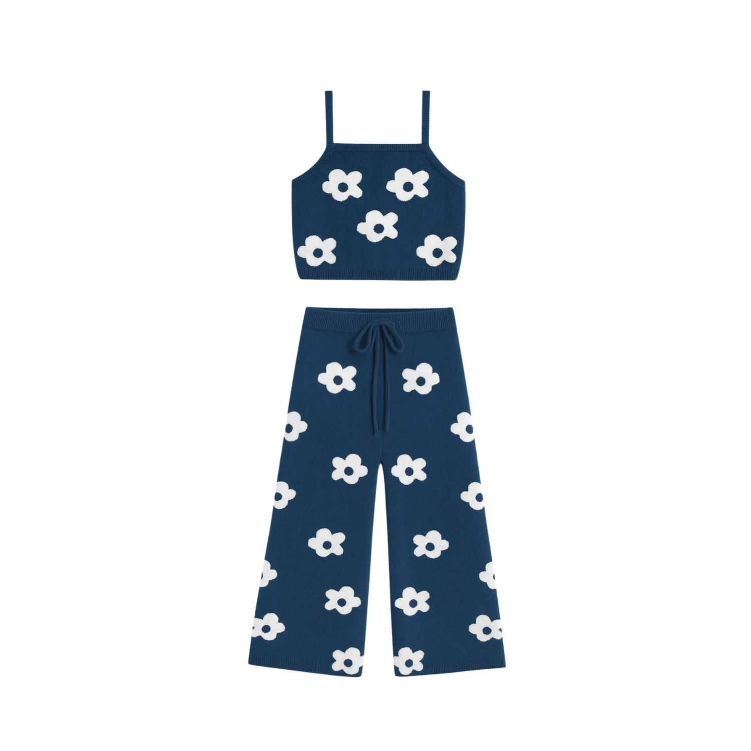 Daisy Knit Set | Navy