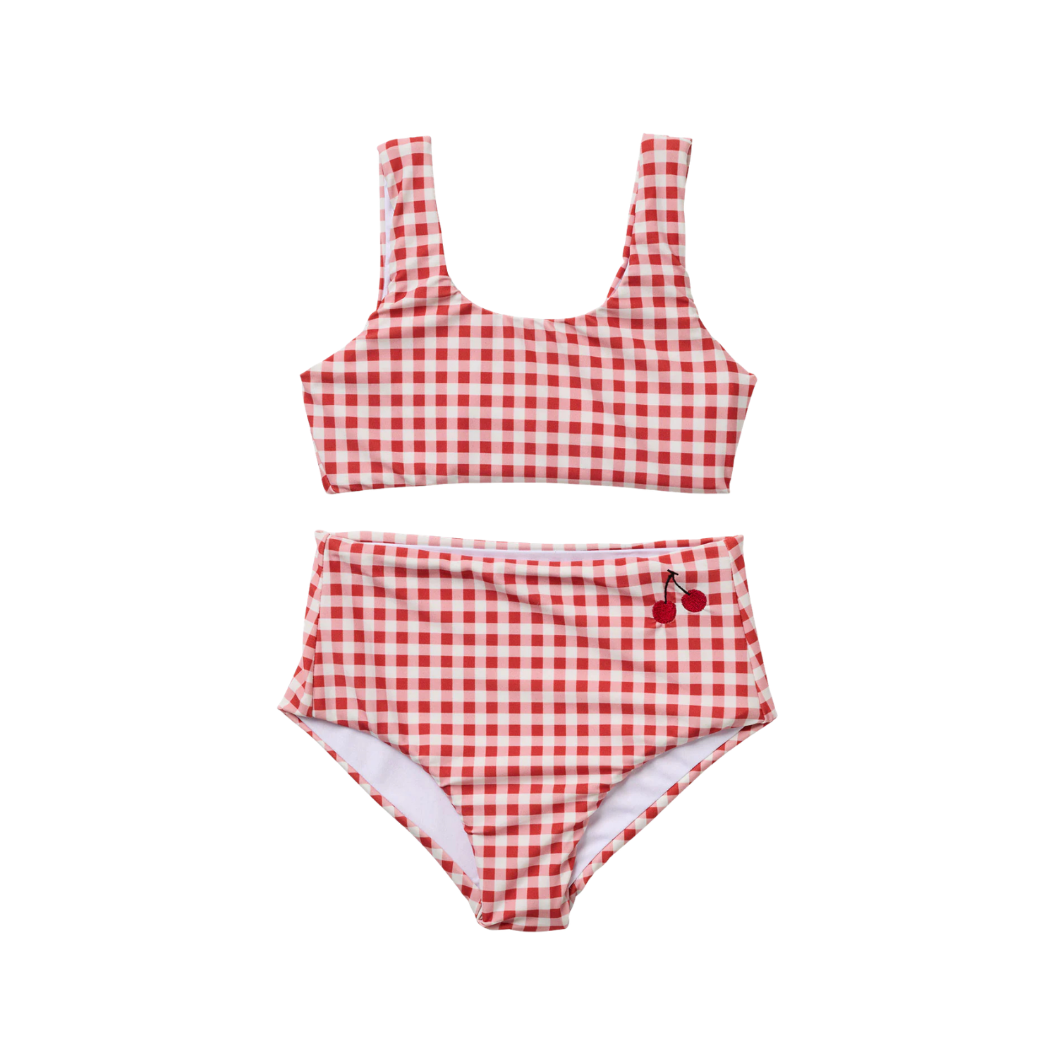 Seaside Gingham Two Piece Swimsuit | Cherry