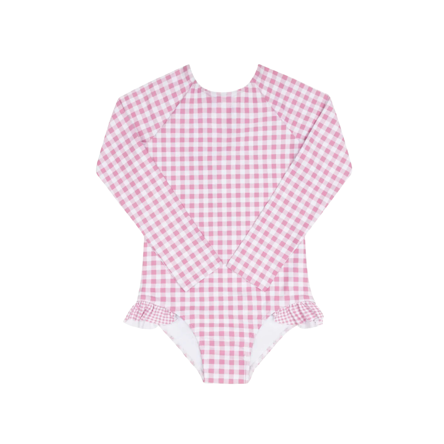 Blush One Piece | Gingham Rashguard
