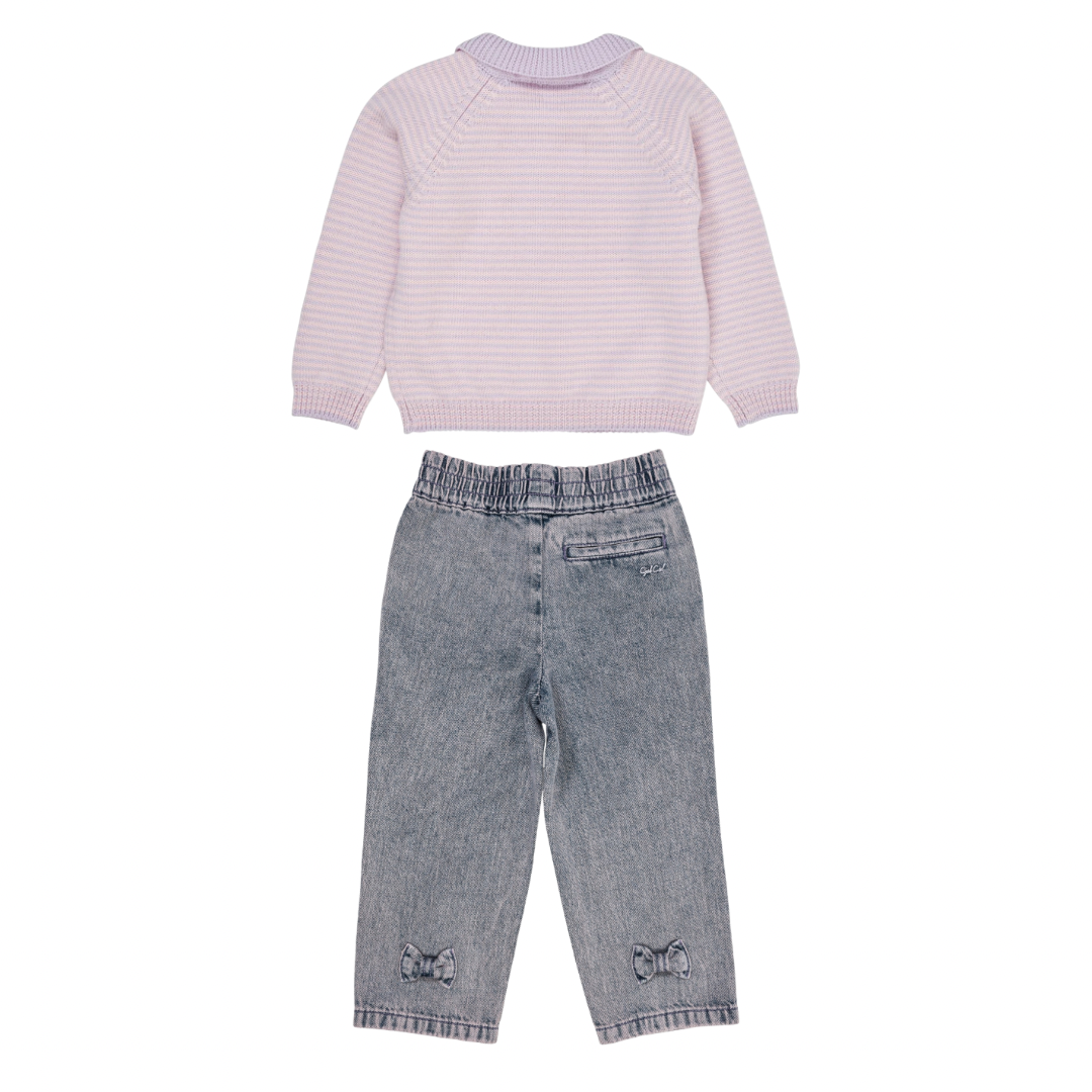 Denim Lavender Dyed Set