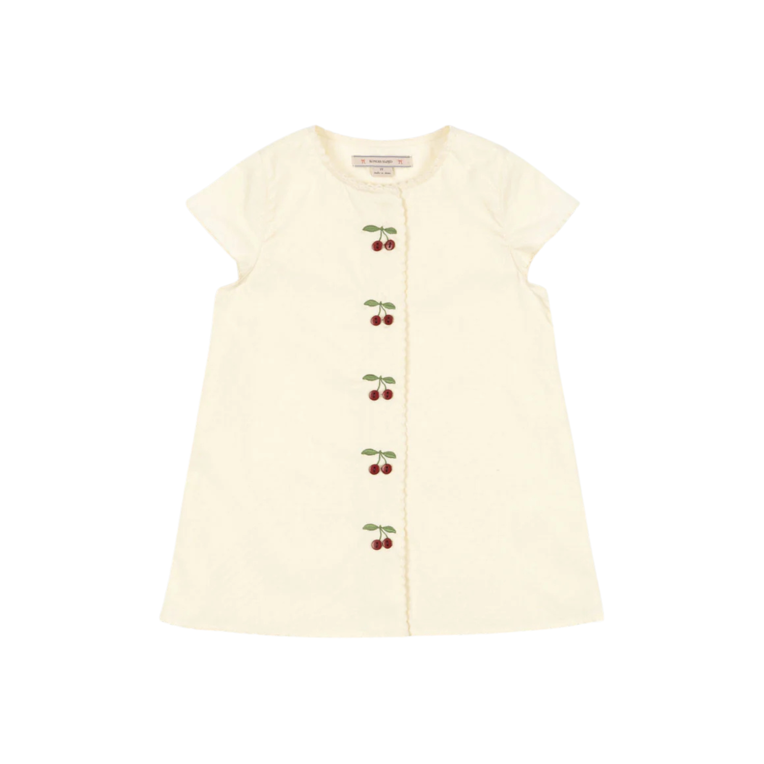 Evia Cherry Dress | Cloud Cream