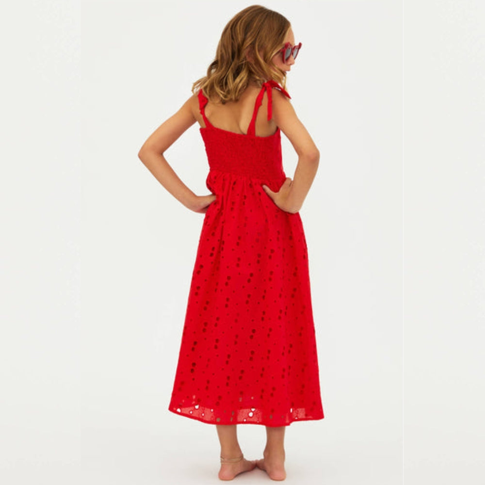 Little Charlotte Dress | Cherry Eyelet