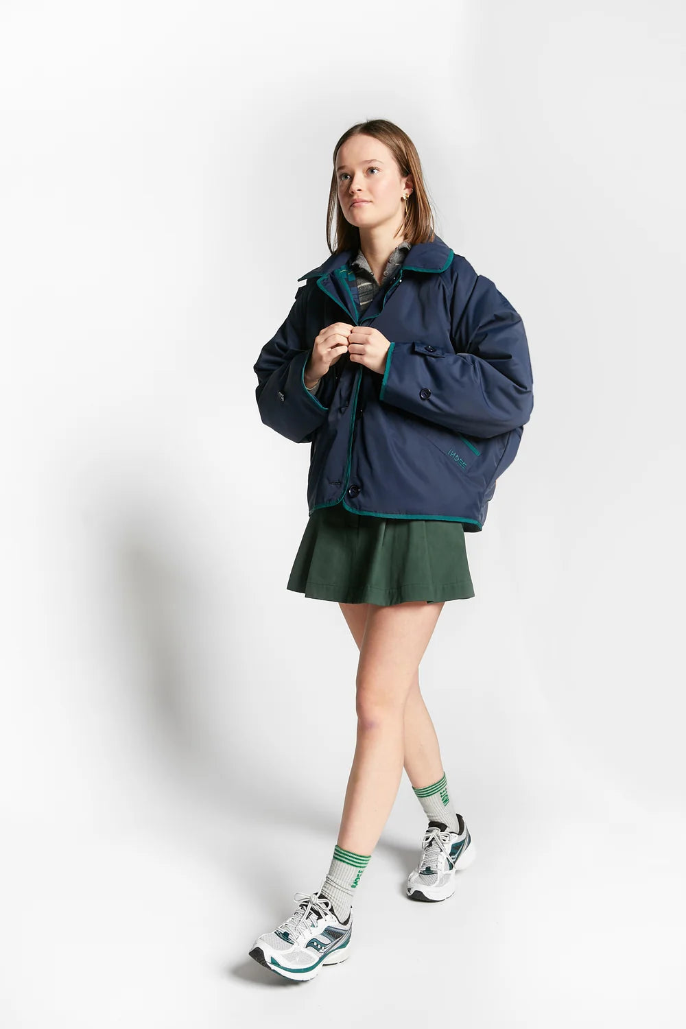 Windy Reversible Puffer Jacket | Navy