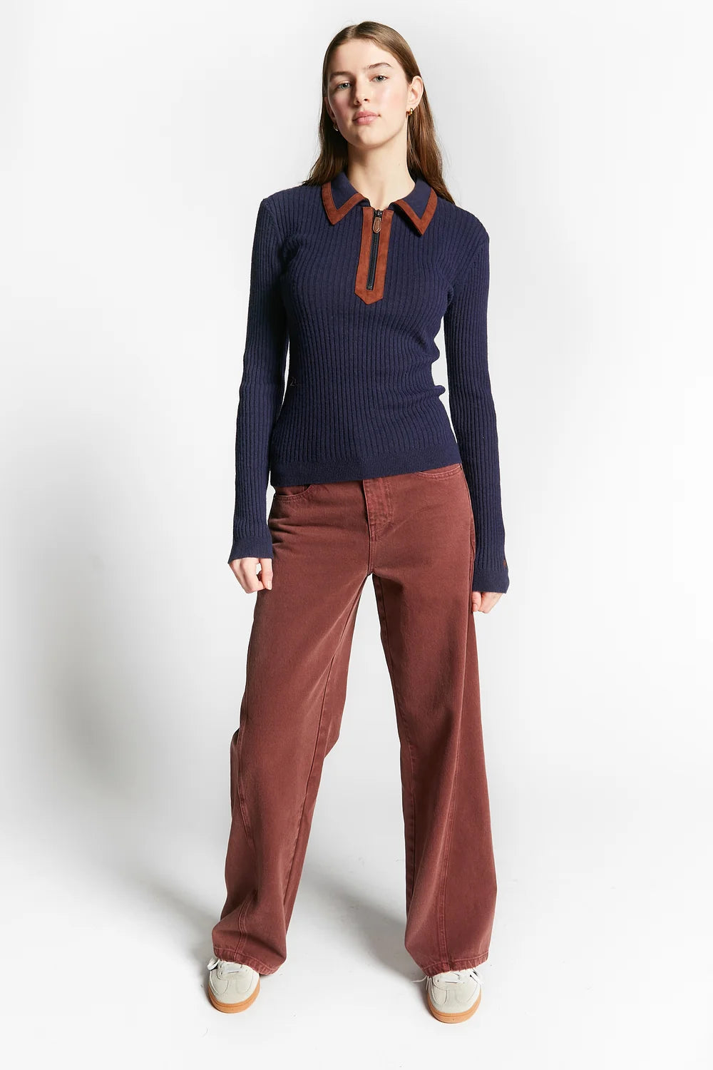 Wingfoil Polo Knit Sweater | Navy