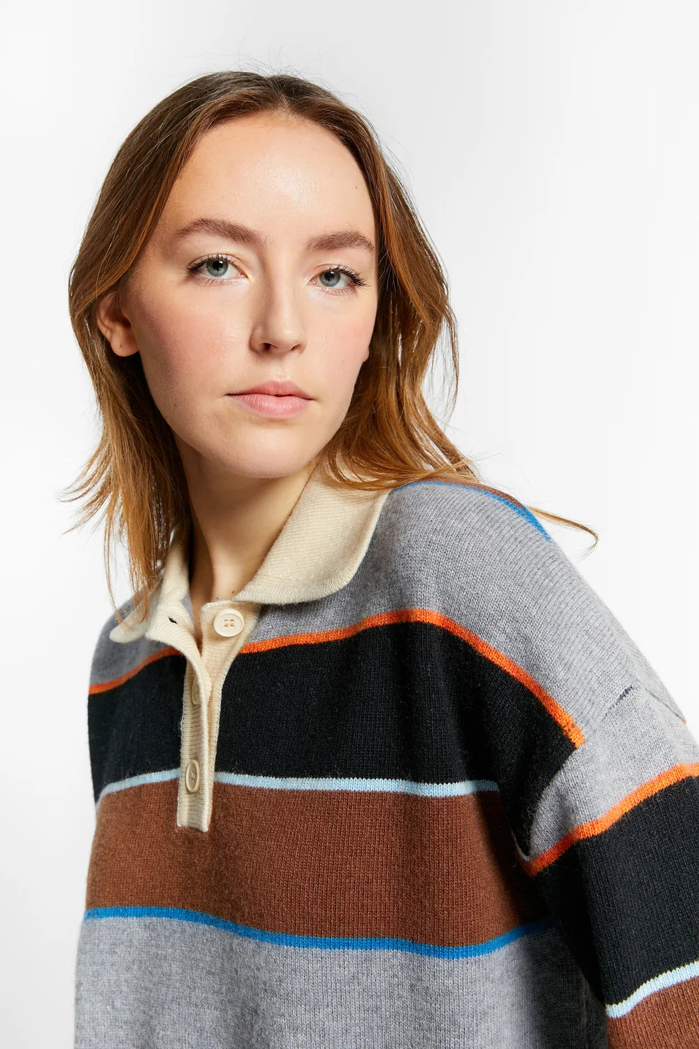 Wishes Knit-polo | Coffee