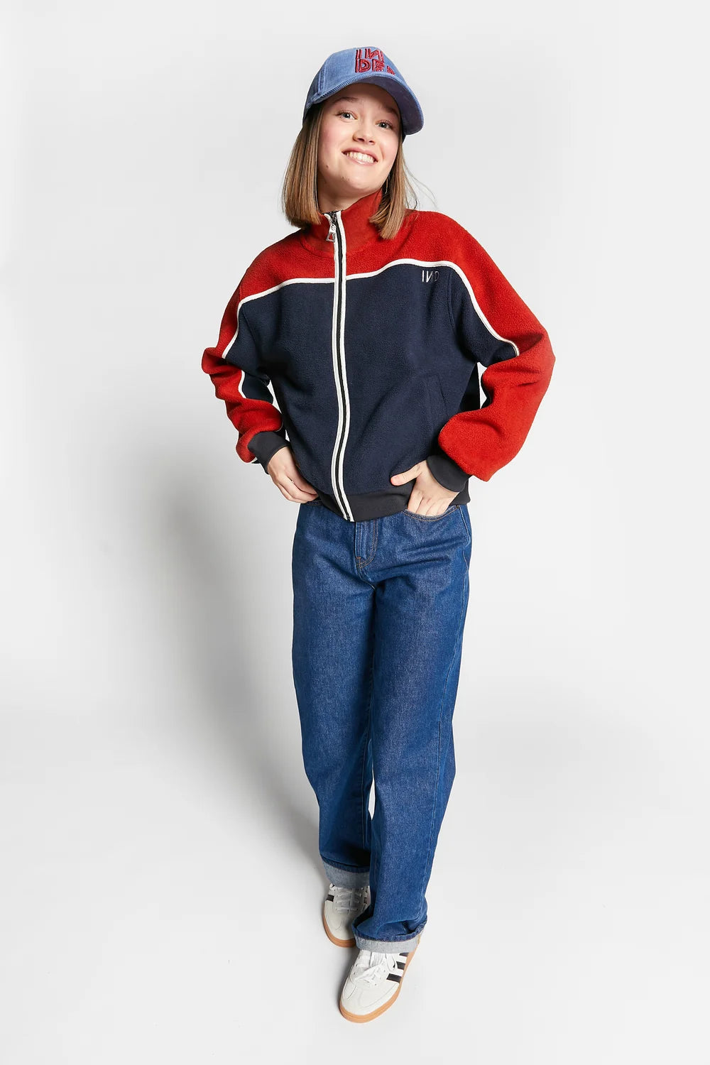 Waffle Fleece Jacket | Navy