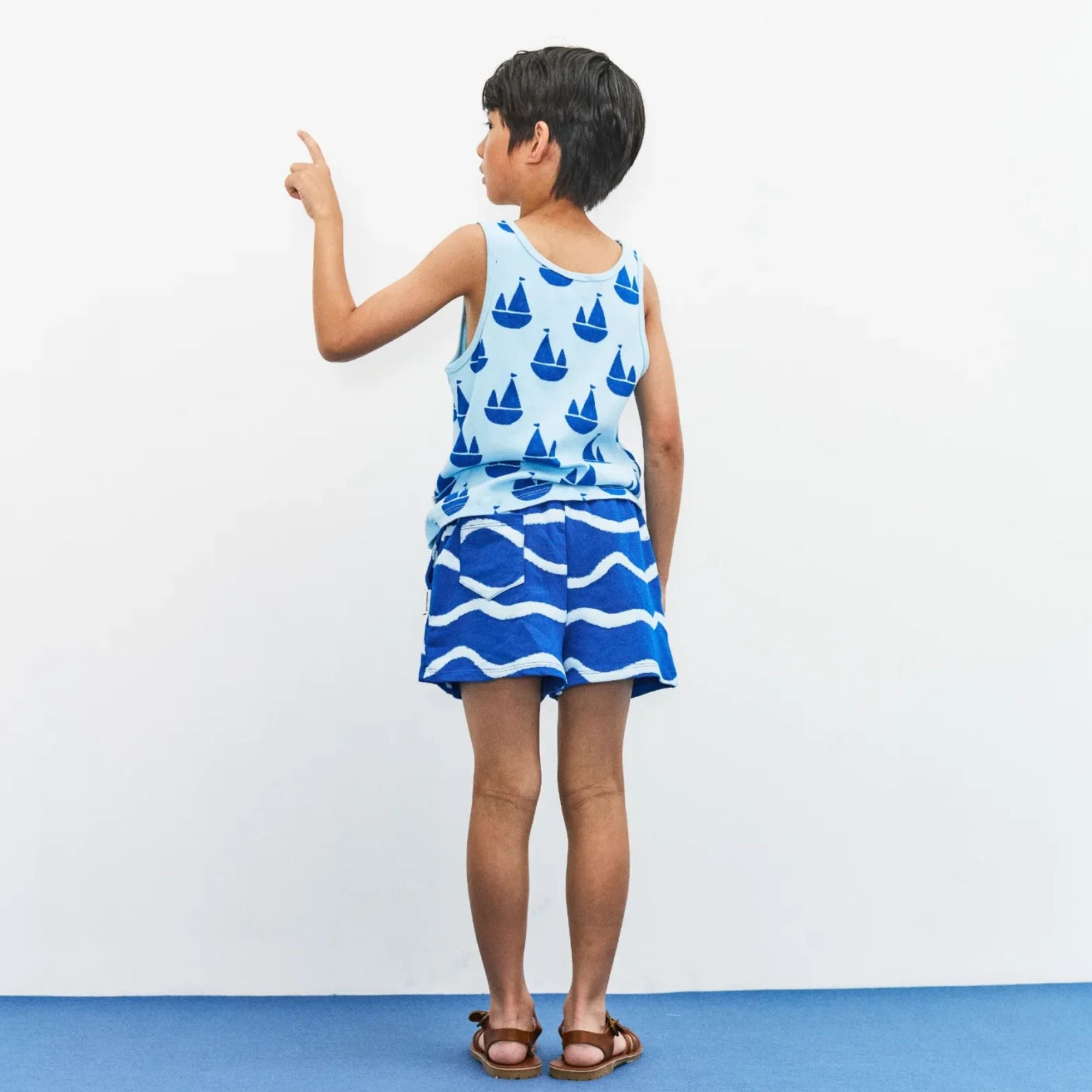 Wave Shorts | Nautical blue