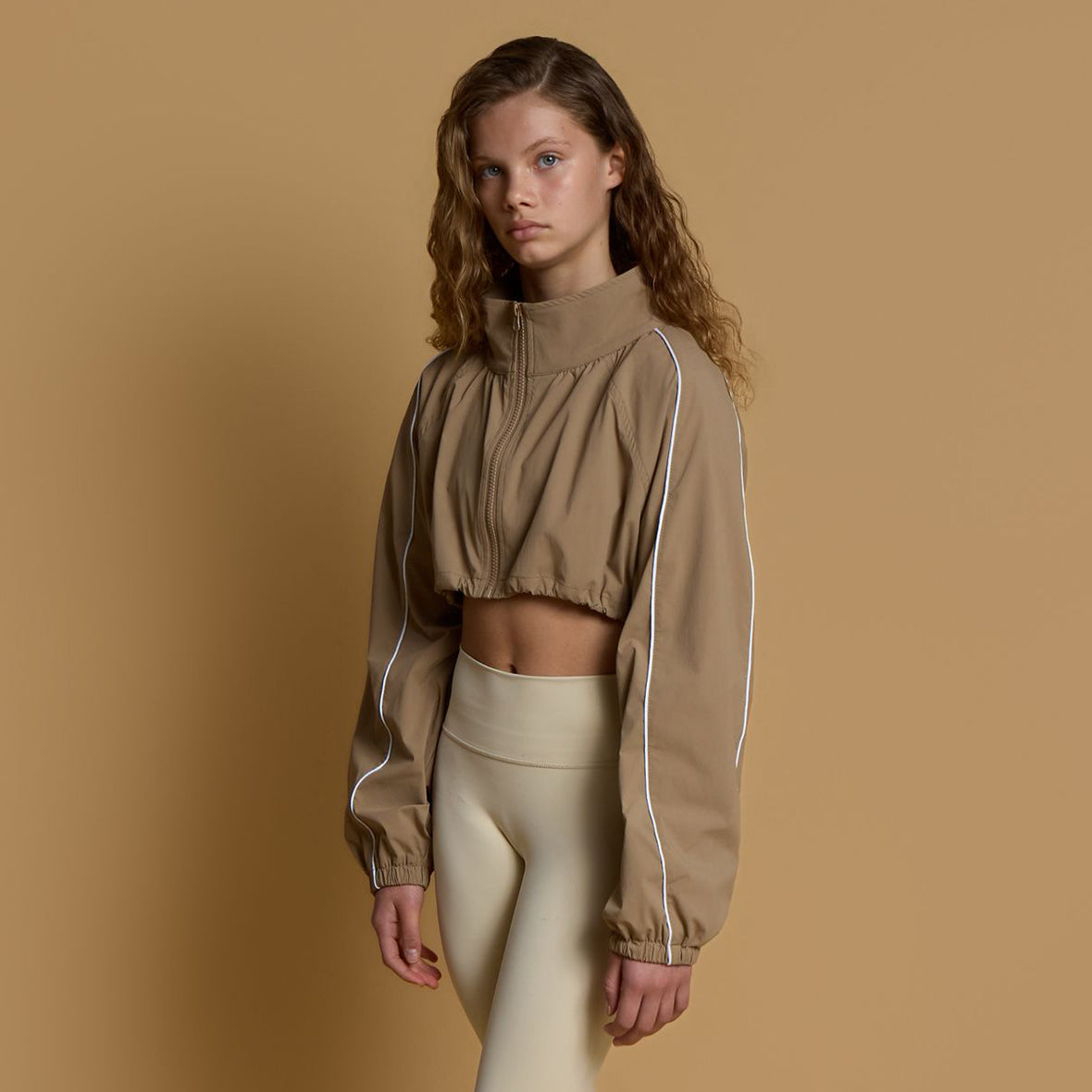 Cropped Windbreaker | Mocha