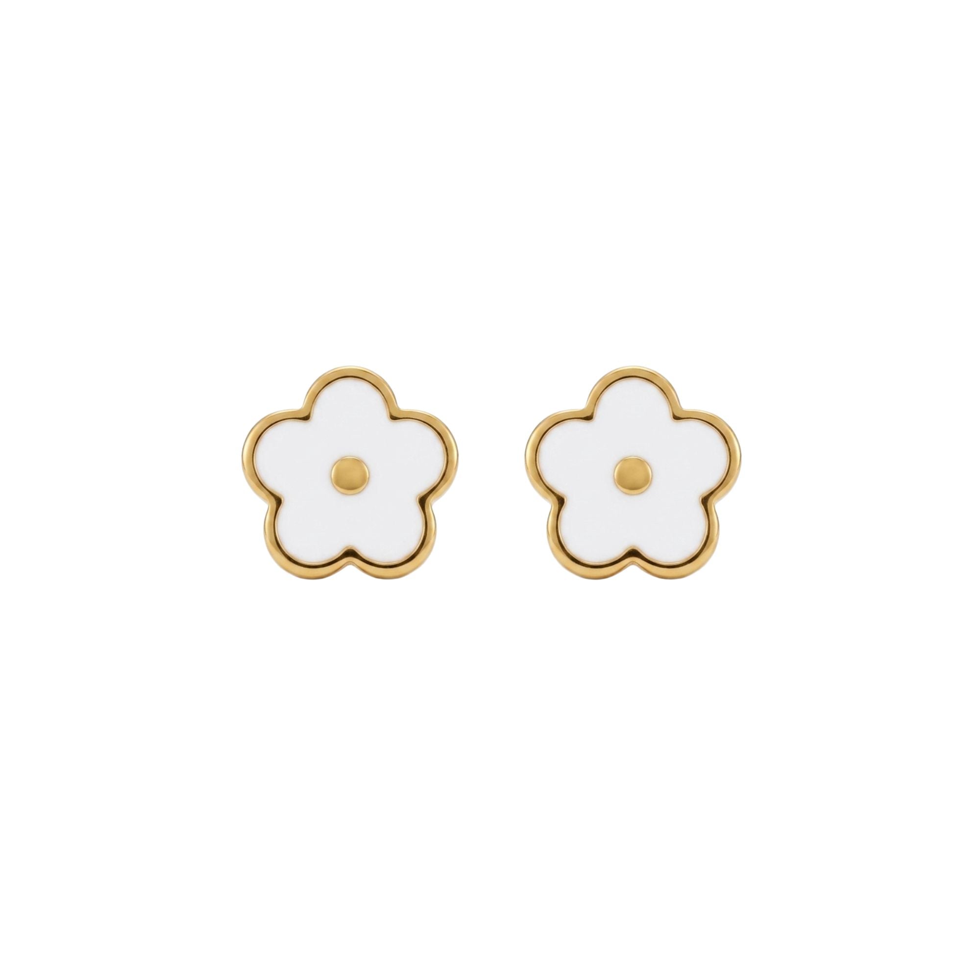 White Flower Studs