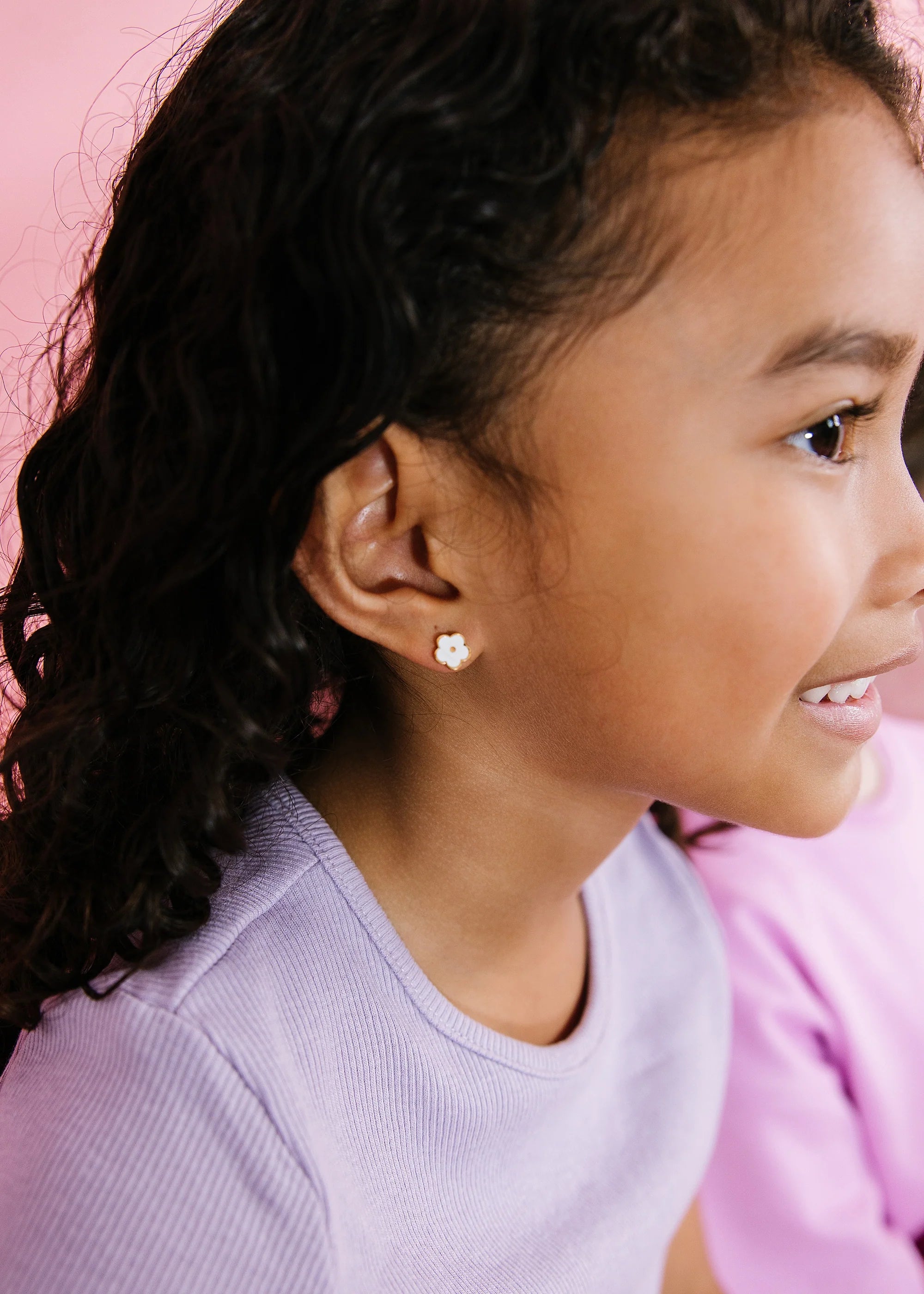 White Flower Studs