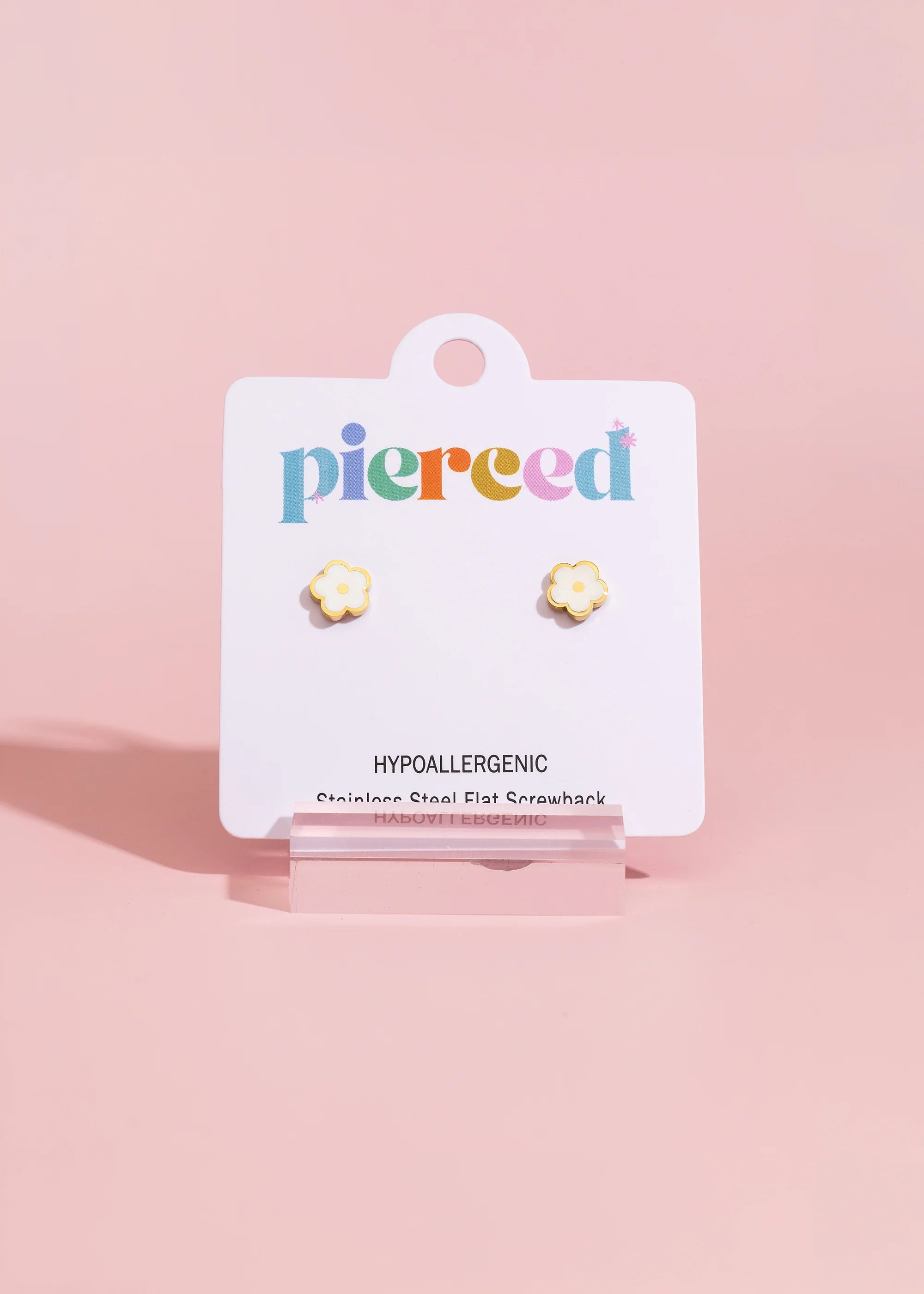 White Flower Studs