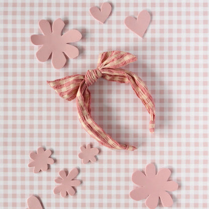 Gingham Tie Headband