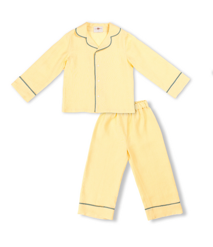 Lemon Linen Pajamas