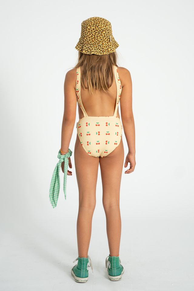 Cherry Print Trikini | Light Yellow