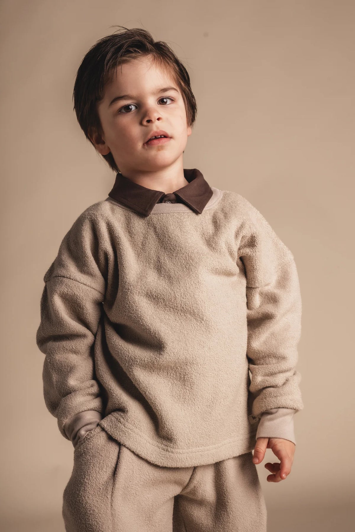 Yordin Bino Sweater Set | Taupe Light