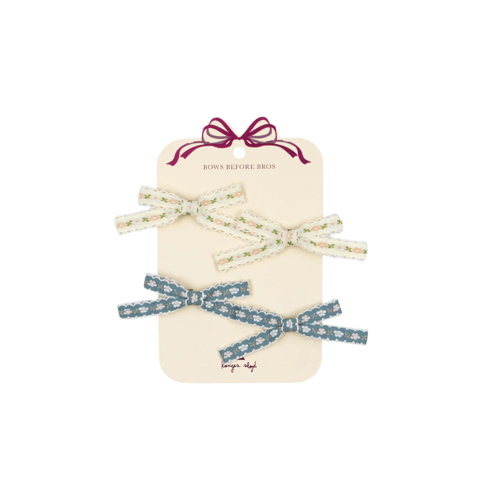 4 Pack Bow Hair Clips | Multi