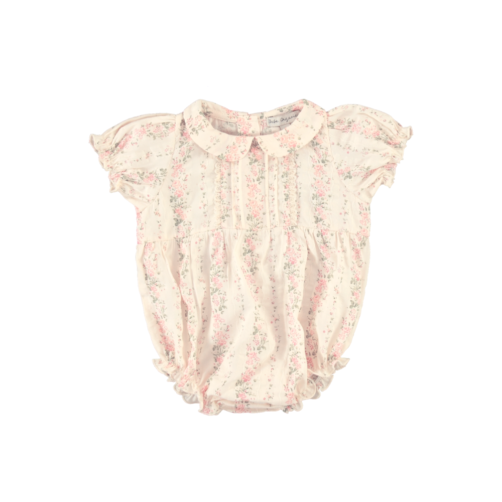 Irene Romper | Floral Stripes