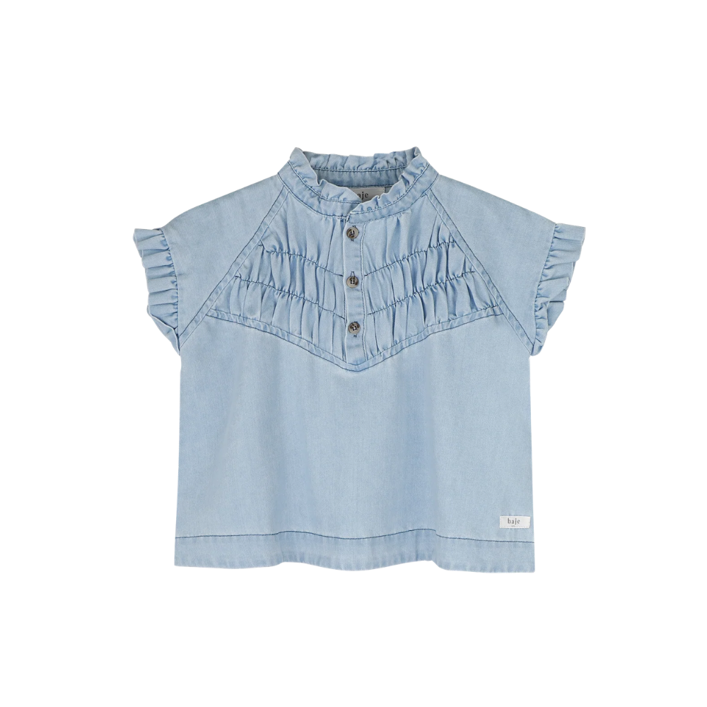 Robin Wide Leg Set | Blue Denim Light